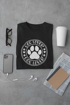 Graphic Dog Lover T-Shirt, Uniek Cadeau Voor Hondenliefhebbers, Schattige Hond Eigenaar Geschenken, Unisex Zachte Stijl T-Shirts, D001-024B, M, Zwart