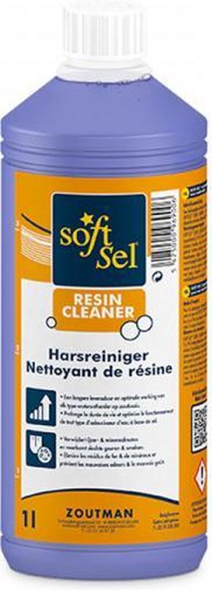 SOFT-SEL® - Harsreiniger - 1L fles - Geschikt voor iedere waterontharder - makkelijk in gebruik