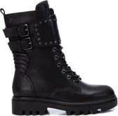 Carmela Dames Biker Boots | Zwart | Leer | Maat 36