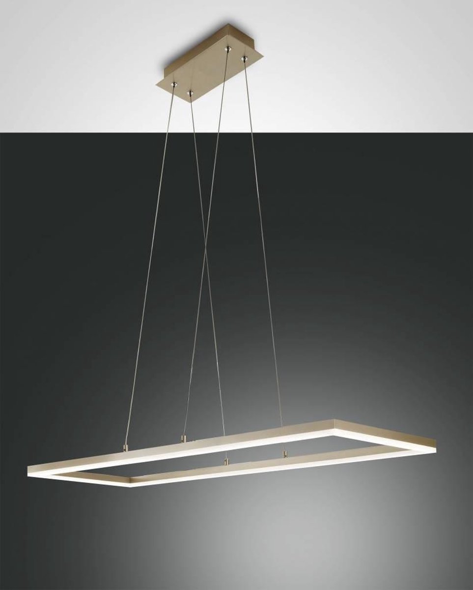 BARD Hanglamp LED 1x52W/4680lm Rechthoekig Goud
