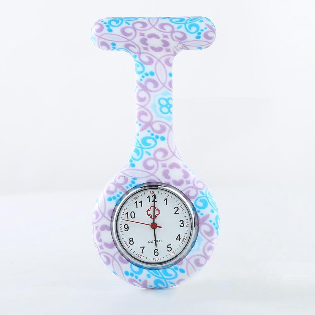 POWERZ® verpleegster horloge, zuster horloge, paars blauw