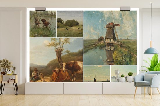 Papier peint - Collage de Papier peint photo - Pays- Nederland - Art - Largeur 360 cm x Hauteur 240 cm