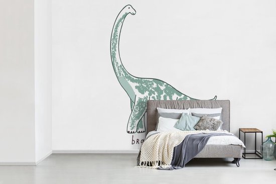 Papier peint - Papiers Papier peint photo Chambre d'enfants - Dinosaurus - Brachiosaure - Largeur 360 cm x Hauteur 240 cm