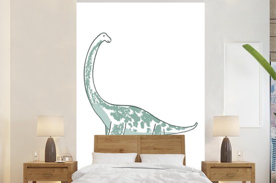 Papier peint - Papiers peints Papier peint photo' enfant - Brachiosaure - Dinosaurus - Largeur 145 cm x hauteur 220 cm