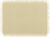 Unique Living | Placemat Raaf | Rechthoekig | Polyester | Wit | 33x45cm