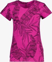 Osaga dames sport T-shirt met bloemenprint - Roze - Maat XL