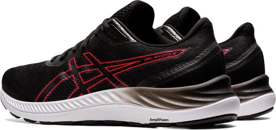 Asics Gel-Excite 8 Sportschoenen - Maat 42 - Mannen - zwart/rood/wit |  bol.com