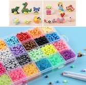 Water Spray Kralen 24 Kleuren 3000 Ballen, Water beads magic ball,Kinderspeelgoed,voor Meisje en Jongen-Puzzel,24 kleuren,3000Ballen,Magische waterkralen, Spray Beads