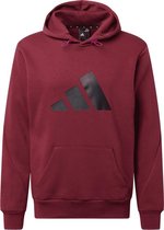 Adidas Hoody model FI WTR - Bordeaux Rood/Zwart - Maat M