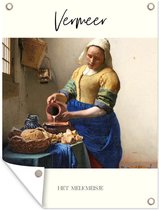 Affiche de jardin Melkmeisje - Vermeer - Art - 90x120 cm