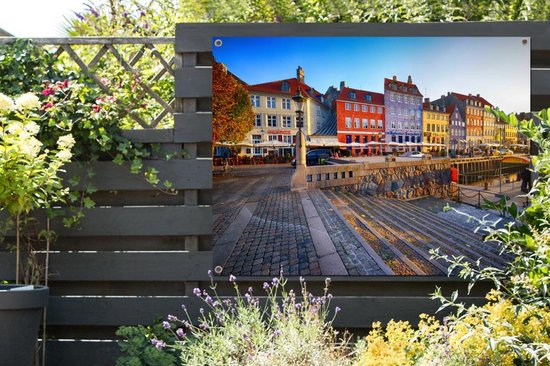 Affiche jardin - Maisons colorées Copenhague - 120x90 cm