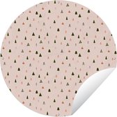 Garden Circle Noël - Modèles - Pastel - 120x120 cm - Affiche Ronde de Jardin - Extérieur - XXL