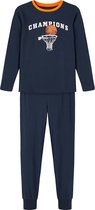 NAME IT NKMNIGHTSET DARK SAPPHIRE BASKET Jongens Pyjamaset - Maat 146/152