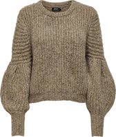 ONLY ONLSCALA L/S O-NECK PUFF PULLOVER KNT Dames Trui  - Maat XL