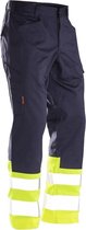 Jobman 2314 Hi-vis Service Werkbroek Navy/Geel - Maat C52