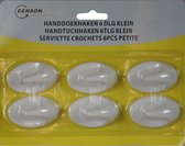 Benson Handdoekhaak Wit Klein (60 Stuks)