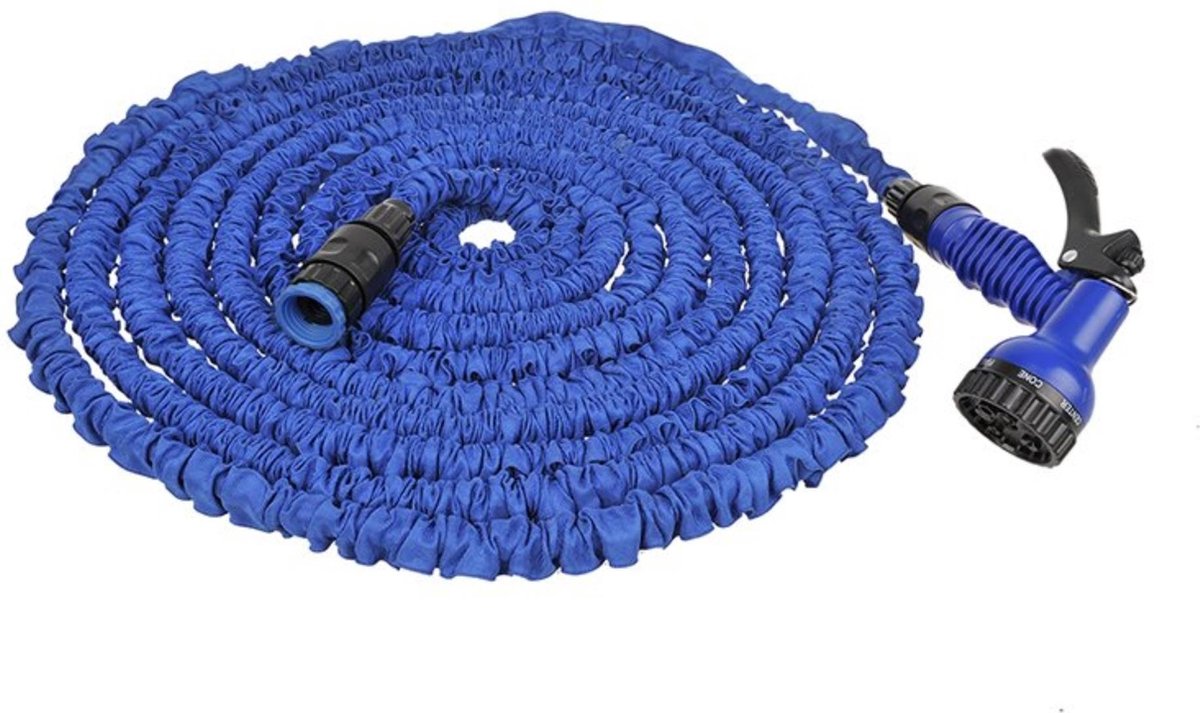 ProPlus verlengbare waterslang met een 7-functies sproeier (15 m)