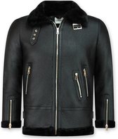 Z DESIGN Manteau d'hiver pour femmes Lammy Coat– Manteaux noirs pour femmes Manteau pour femmes Taille L