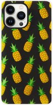 ADEL Siliconen Back Cover Softcase Hoesje Geschikt voor iPhone 13 Pro - Ananas