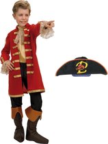 Piet Piraat Pak - verkleedpak 4-7 jaar + piet piraat hoed