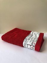 Serviette de bain (rouge) Casse-Noisette - 70x140