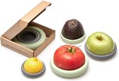 Green Island - Food Huggers - Vershoud Deksels - Silicone Deksels - Set van 4