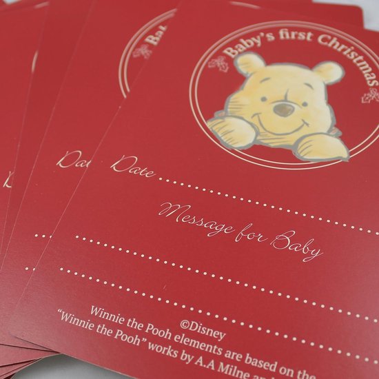 Disney Winnie the Pooh My First Christmas Milestone Cards — afbeelding 3