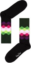 Happy Socks Faded Diamond Sokken, Groen - Maat 41-46