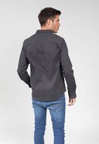 DEELUXE Shirt met lange mouwen en patronen RHOMBUS Black