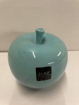 J-Line Appel aqua 16x16x15cm