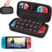 Switch-draagtas met 2 stuks schermbeschermer | Inclusief Earbuds , Joycon beschermers en Comfort hoesje