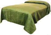 Unique Living - Bedsprei Veronica 220x220cm green