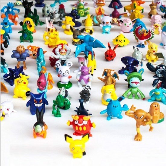 Afbeelding van het spel 24 pokemon figuren - figuurtjes - pokémon - box - kaarten