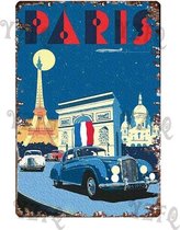 Retro Muur Decoratie uit Metaal Vintage Reizen 22