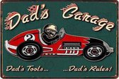 Retro Muur Decoratie uit Metaal Vintage Tin Dad's Garage 8