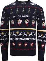 JACK&JONES ORIGINALS JORELF KNIT CREW NECK Heren Kersttrui - Maat M