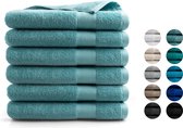 Handdoek Hotel Collectie - 6 stuks - 70x140 - denim blauw