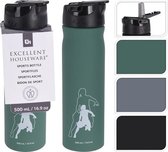 Sportfles- RVS- 21,5cm- Warmwater- koud water