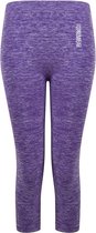 FitProWear Driekwart Legging Ibiza Dames Paars - Maat XS - Capri - Sportkleding - Legging - Sportlegging - Nylon - Polyester - Sportbroek  - Stretch  - 3/4 legging - Fitnessbroek -