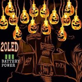 Halloweendecoratie  Lichtsnoeren Halloween Decoratie | Herfst Decoratie | Pompoen lichtsnoer | LED | 3D Pompoenen | Halloween slinger | Sfeerslinger | Thema Decoratie