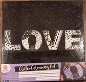 Colouring art set - Canvas kleuren - Kleuren - Canvas - Inkleuren - Kleurcanvas - Kleurplaat - Glitter - Love - Set met Twinmarkers - Art stiften - Professioneel markersset - Dual-tip Marker 
