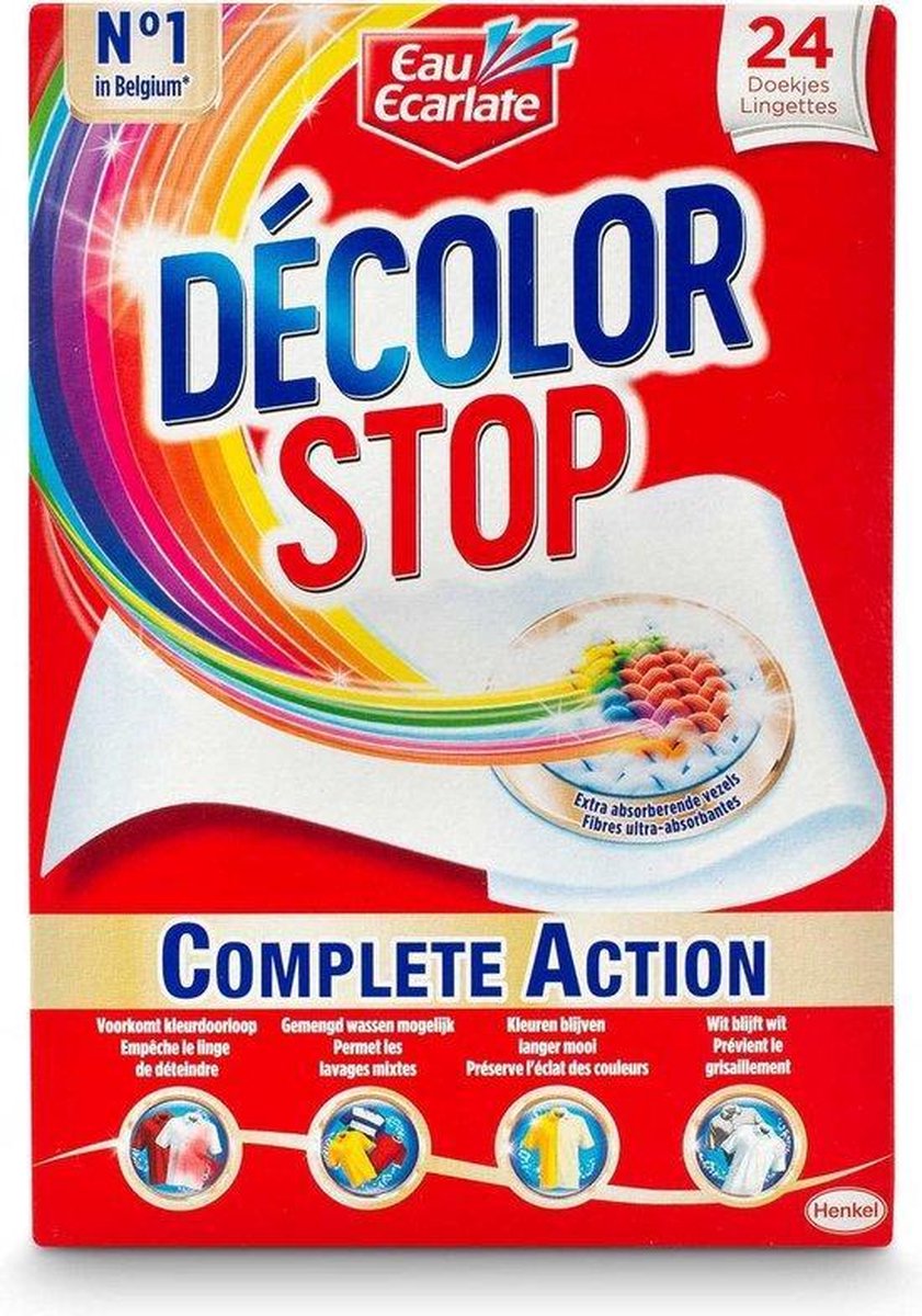 Eau Ecarlate/Dylon Decolor stop + lingettes détachantes Value pack