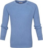 Suitable - Prestige Pullover Cris Blauw - Maat L - Modern-fit