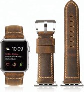 Luxe Lederen Armband Bandje Geschikt Voor Apple Watch Series 1/2/3/4/5/6//7/SE 38/40/41 mm Horloge - 38mm/40mm/41mm iWatch Smartwatch Sportband Armband Polsband Strap Band - Sport