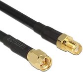 SMA kabel - RG-174 - 50 ohm - 10 meter - Zwart - Allteq
