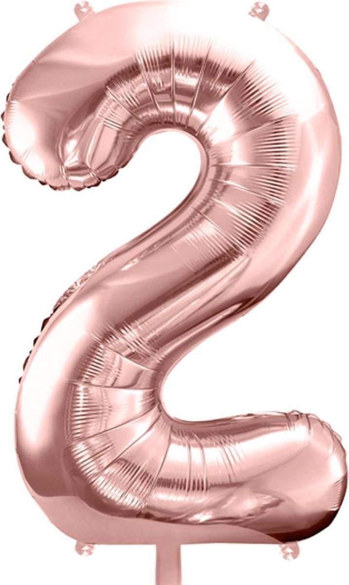 Cijfer 2 (86 cm) - Rosé Goud
