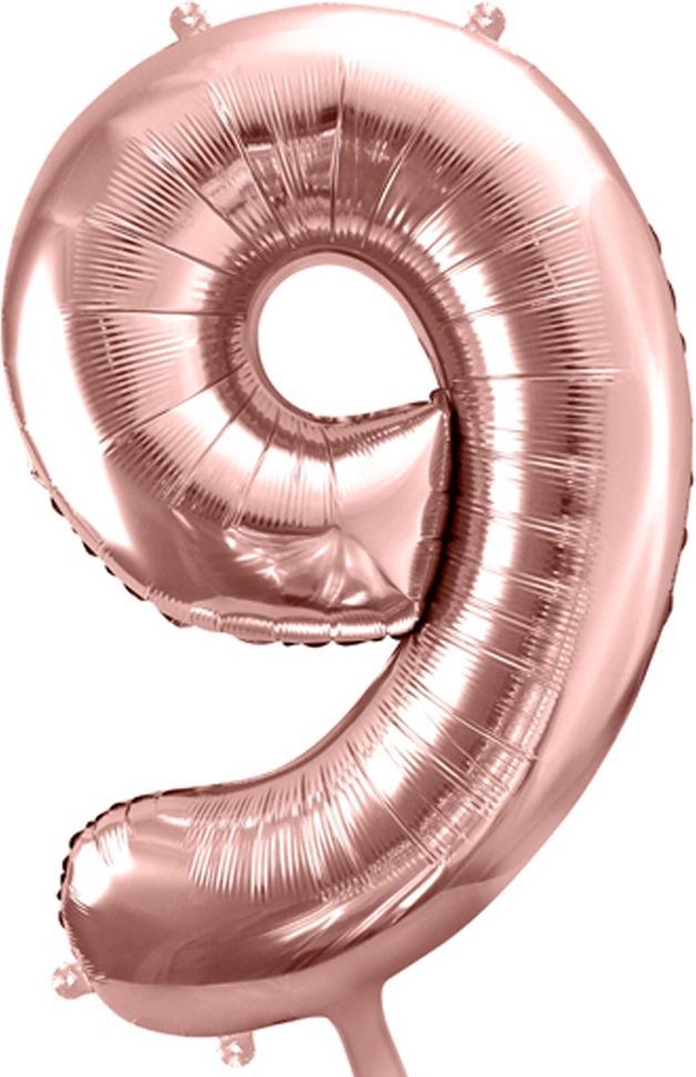 Cijfer 9 (86 cm) - Rosé Goud