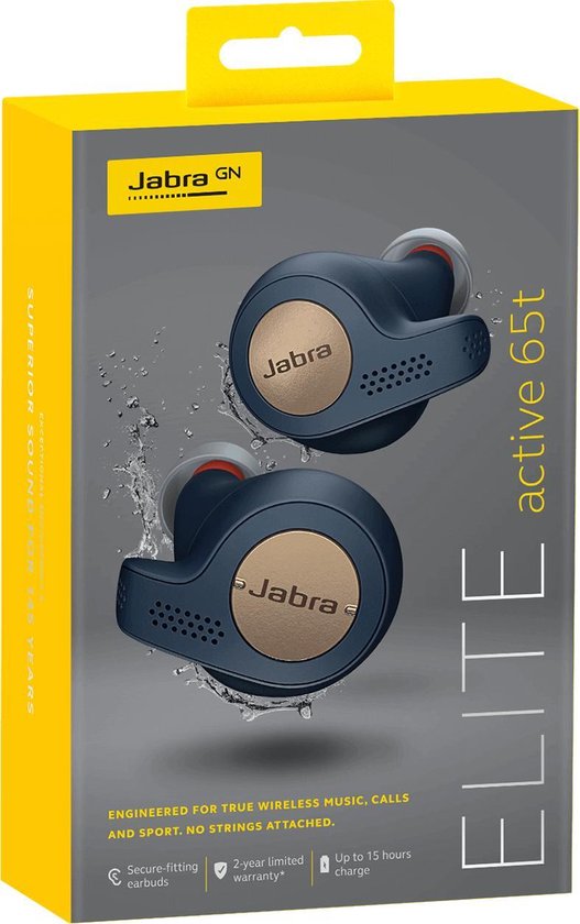 Jabra Elite Active 65t - Volledig draadloze sport oordopjes - Donker blauw - Jabra