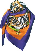 By Lolah- Zijde sjaal - Designed by Maud - Purple Rain