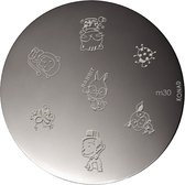 KONAD image plate M30 met 7 nagel figuurtjes ANIMALS / DIEREN